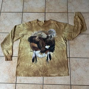 The Mountain Men’s Long Sleeve Bald‎ Eagles 2009 Carol Cavalaris, Sz Large